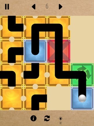 Sliding Puzzle - Guide the Ball screenshot