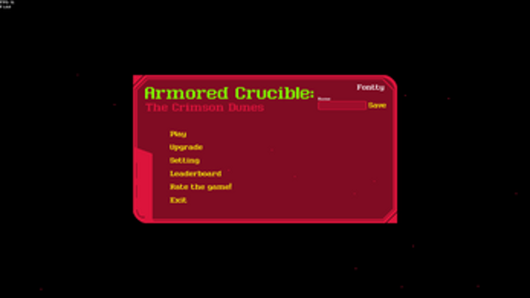 Armored Crucible: The Crimson Dunes Image