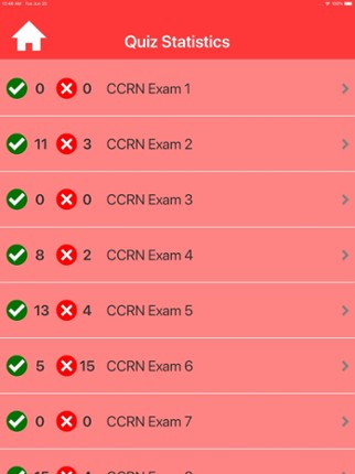 CCRN Nursing Quiz screenshot