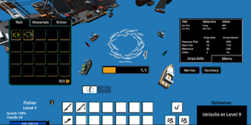 TinyFishBoat - Fish, Fight, Hatch, Eat, Swim, Gamble, Craft Image