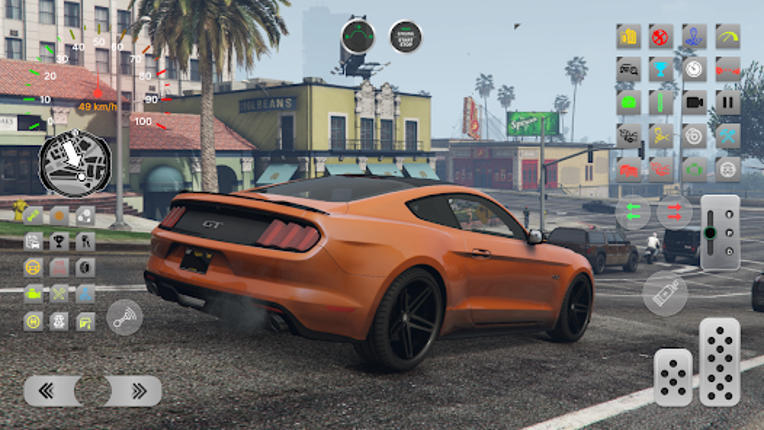 Driving Muscle Car Mustang GT screenshot