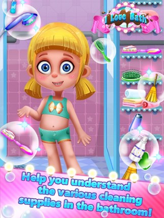 I Love Bath - Clean Up Messy Kids and Dress Up screenshot