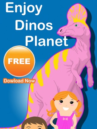 Jurassic Dinosaurs Jigsaw Puzzle - Planet Dinos Educational Puzzles Games to Help Kids and Kindergartens Learn Image