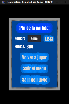 Matematicas Simples (Quiz Game) screenshot