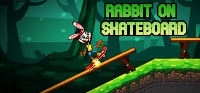 Rabbit on Skateboard Image