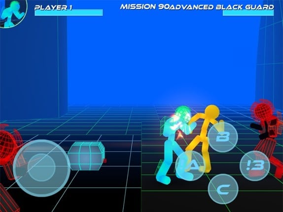 Stickman Neon Street Fighting screenshot