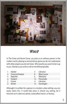 The Great and Secret Game - a solo RPG Image