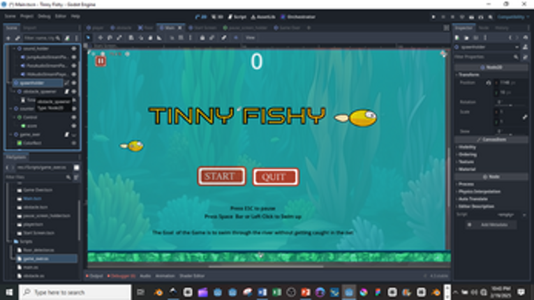 Tinny Fishy - windows desktop game Image