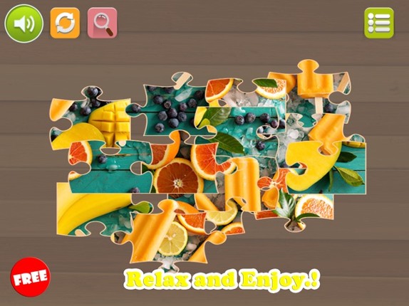 Fruits Jigsaw Puzzles Learning Games Free For Kids screenshot