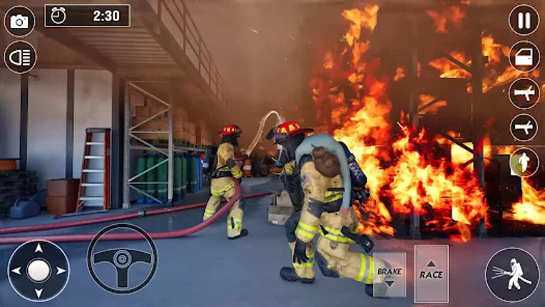 Fire Truck Rescue Firefighter screenshot