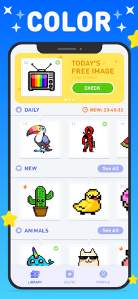 Lama - Color by Number & Pixel Art Game Image
