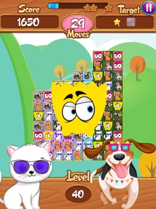 Monster Swipe Match3 Dogs Cats screenshot