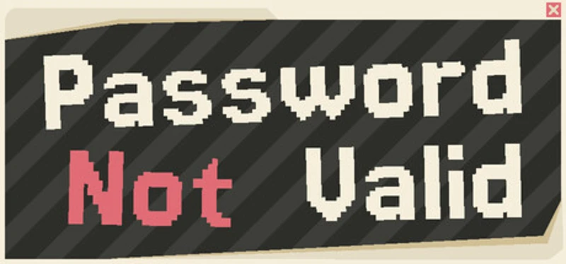 Password Not Valid Image