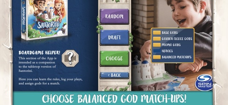 Santorini Board Game Companion Image