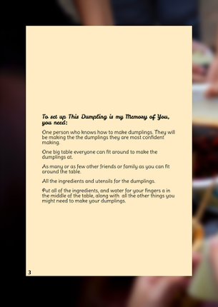 This Dumpling is my Memory of You Image