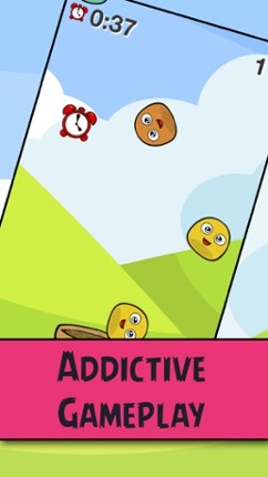 YuRa Fall Down Basket Games Free - Catch Happy Monster Ball Like Collect Chicken Eggs Game screenshot