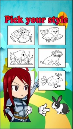 Cute Pet Paint and Coloring Book Learning Skill - Fun Games Free For Kids screenshot