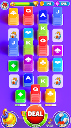 Color Card Shuffle Sort Game screenshot