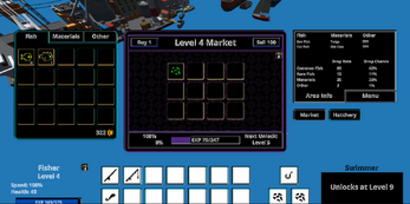 TinyFishBoat - Fish, Fight, Hatch, Eat, Swim, Gamble, Craft Image
