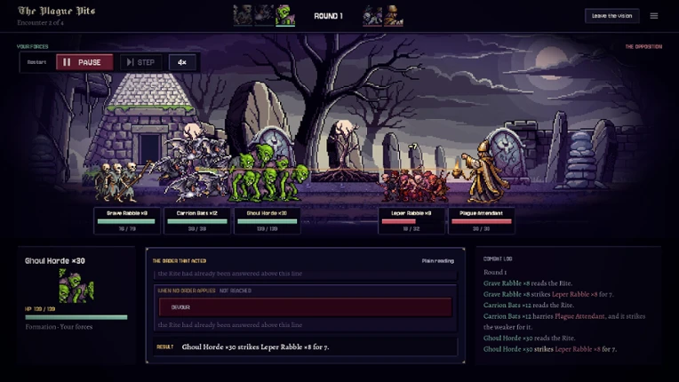MORTISCRIPT: Undead Auto Battler Image