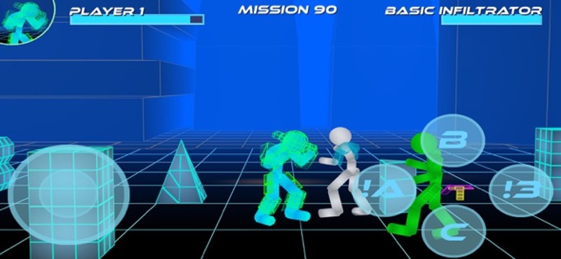 Stickman Neon Street Fighting Image