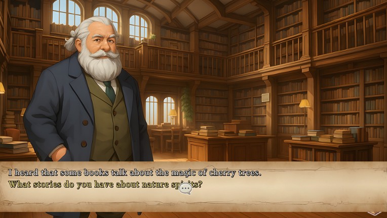 The shadow of the cherry trees screenshot