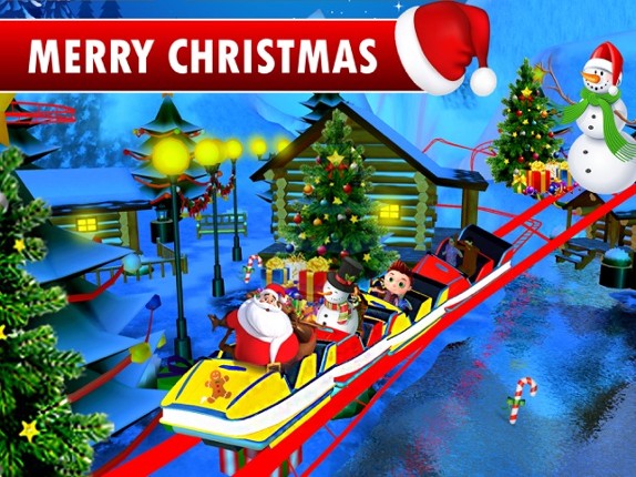 Christmas Roller Coaster Ride 3D Image