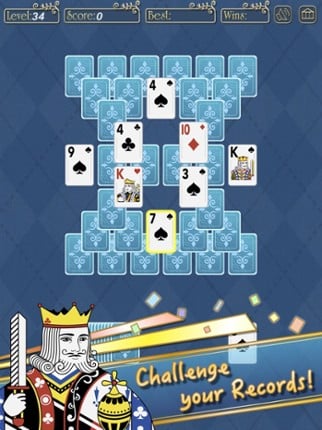 Gold TriPeaks Solitaire screenshot