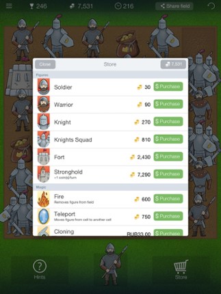 Magic Kingdom - match 3 game with warriors, knights and castles in the middle ages screenshot