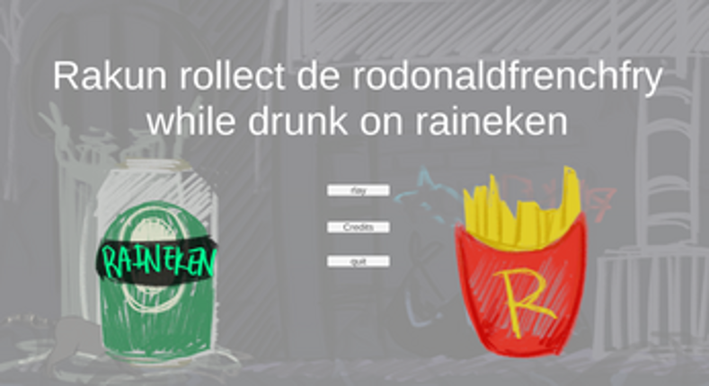 Rakun rollect de rodonaldfrenchfry while drunk on raineken Image