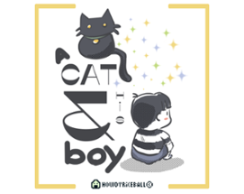 a cat & his boy Image