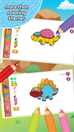 Dino Coloring Book Drawing for Kid Games screenshot