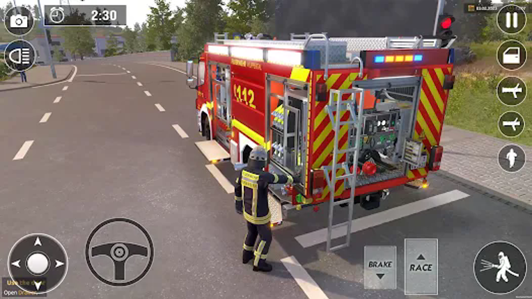 Fire Truck Rescue Firefighter screenshot