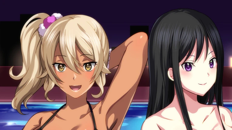 Horny Ladies at the Members-Only Pool After Dark Image
