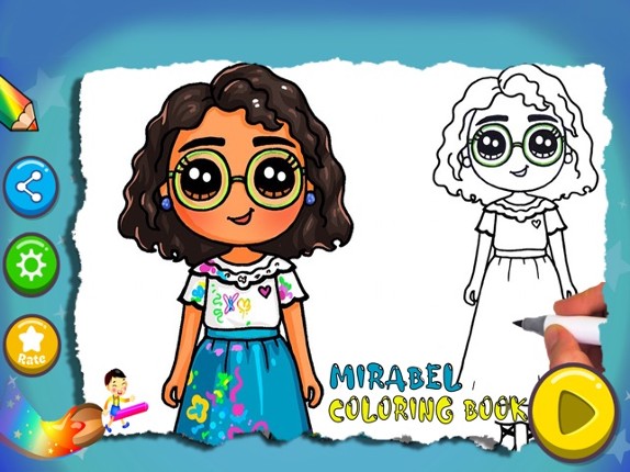 Mirabel Coloring Book screenshot