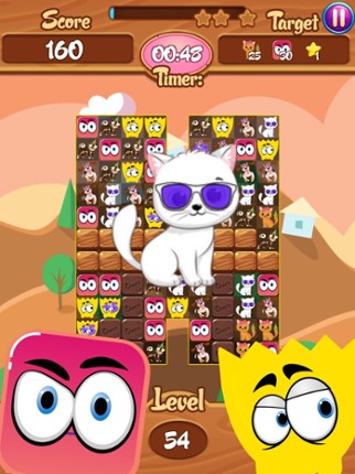 Monster Swipe Match3 Dogs Cats screenshot