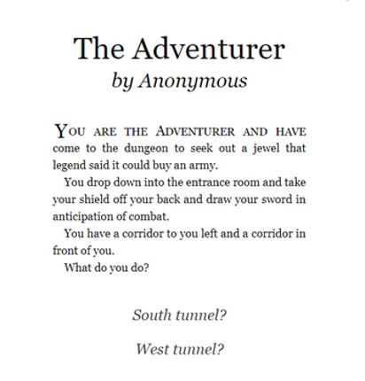 The Adventurer screenshot
