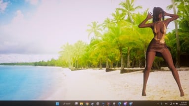 Desktop Beach Girls Image