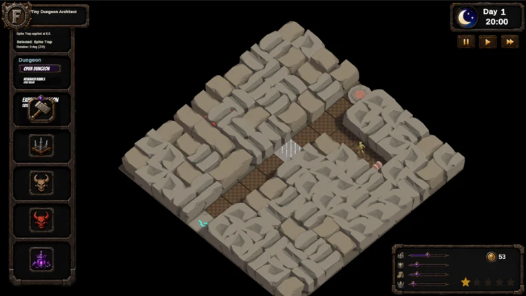 Fame & Fear: Dungeon Architect screenshot