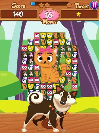 Monster Swipe Match3 Dogs Cats screenshot