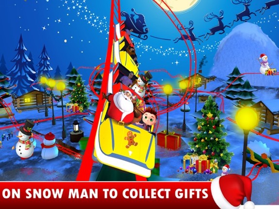 Christmas Roller Coaster Ride 3D Image