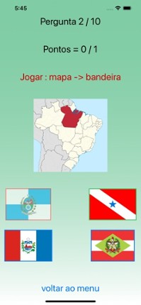 Estados do Brasil - Jogo screenshot