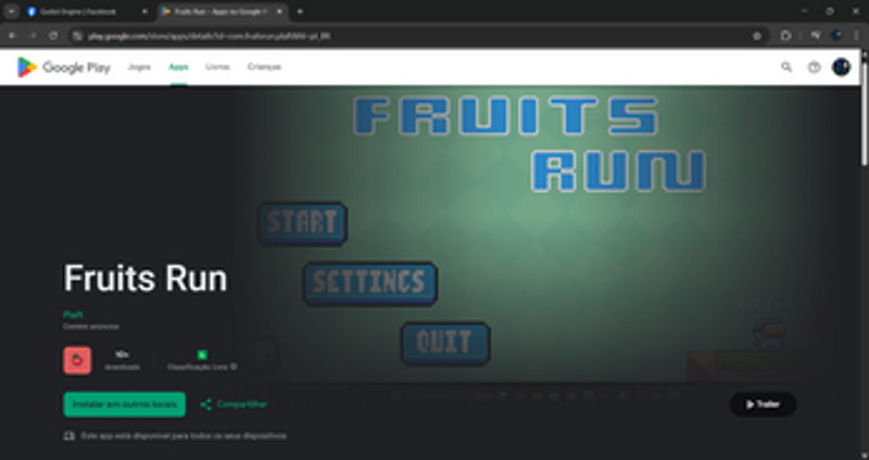 Fruits run_web-version screenshot