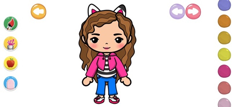 Gabby Dress Up Coloring Book Image