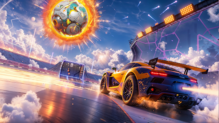Rocket Car: Car Ball Games screenshot