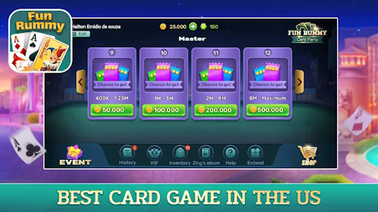 Rummy Card Fun Party Image