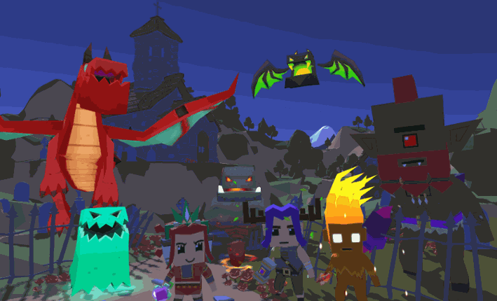 Blocky Fantasy Battle Simulator screenshot