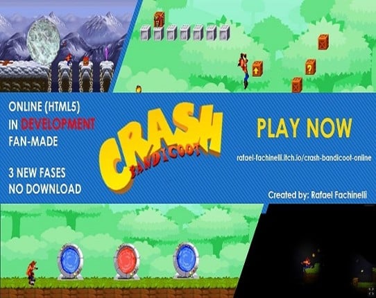 Crash Bandicoot Online Game Cover