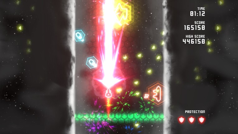 Neon Ships: The Type'em Up Shooter screenshot