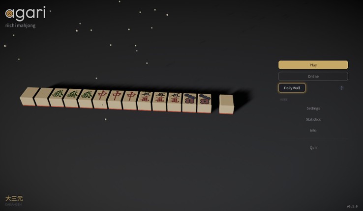 Agari — Riichi Mahjong Image